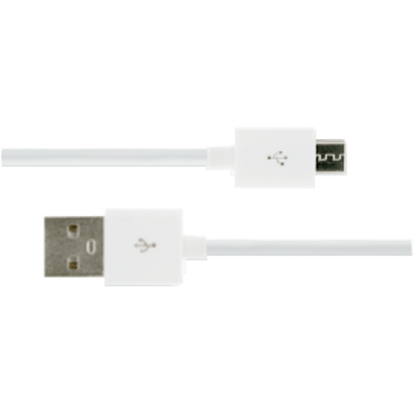 Grateq USB-A-Micro-USB-kaapeli 1,5 m, valkoinen